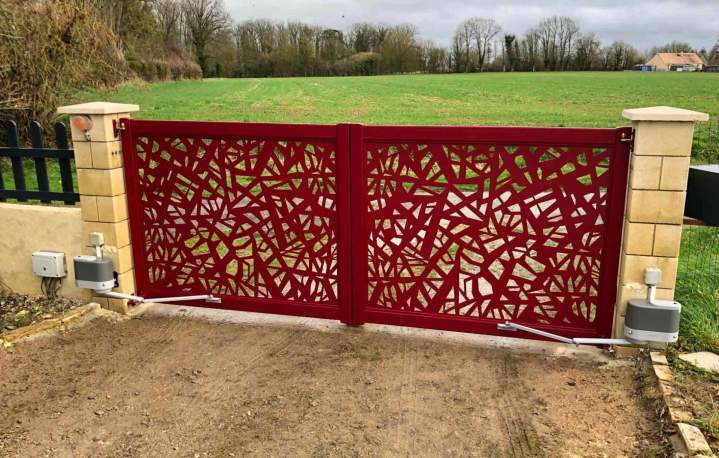 Pose de portail aluminium Mamers